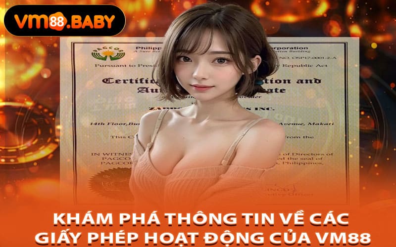 Khám Phá Thông Tin Về Các Giấy Phép Hoạt Động Của Vm88