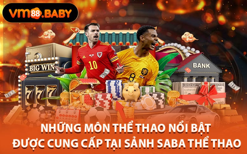 Những môn thể thao nổi bật được cung cấp tại sảnh Saba Thể Thao
